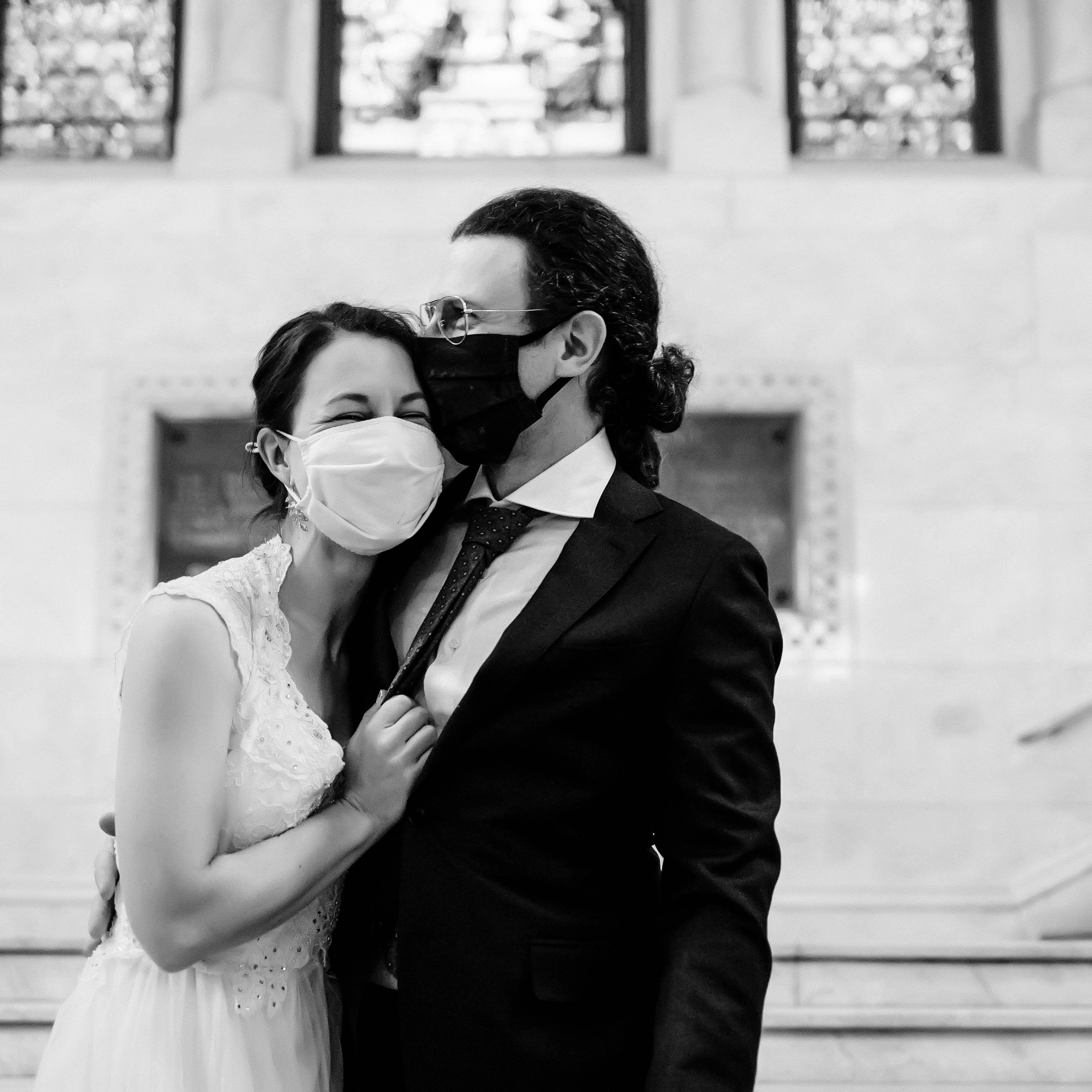 Freshly married at Minneapolis City Hall