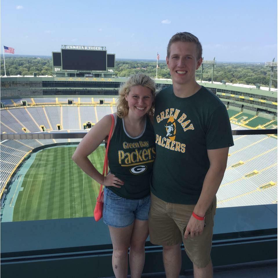 Nothing like a last-minute trip to Lambeau Field for a tour of the stadium! GO PACK GO!