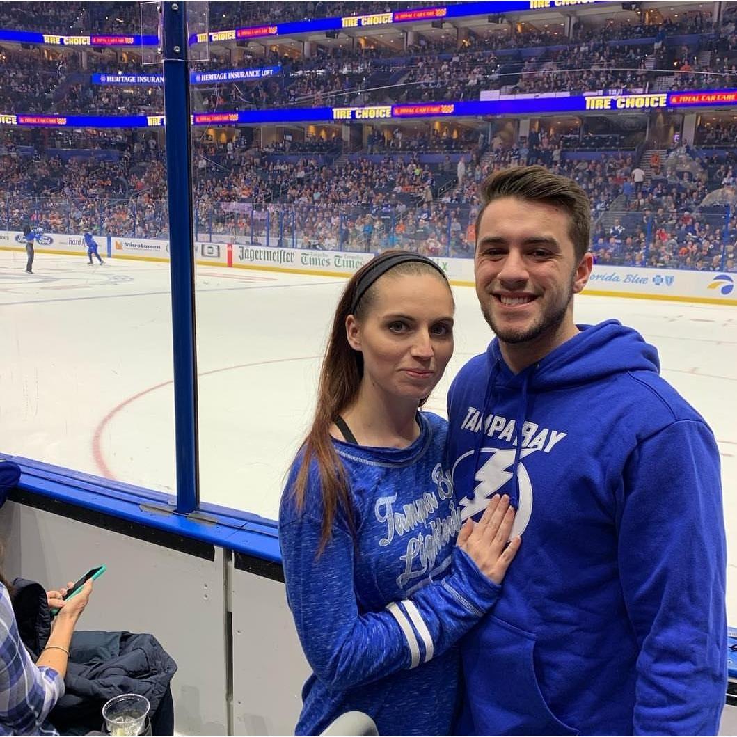 The time at the lightning game.