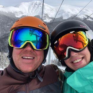 Our favorite activity, skiing!