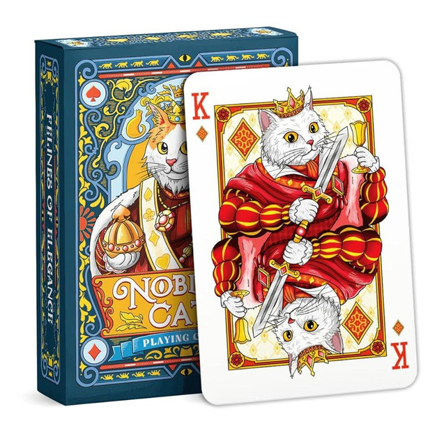 99FOX Noblific Cats Playing Cards for Adults Teens Friends Family Animal Lovers Gifts