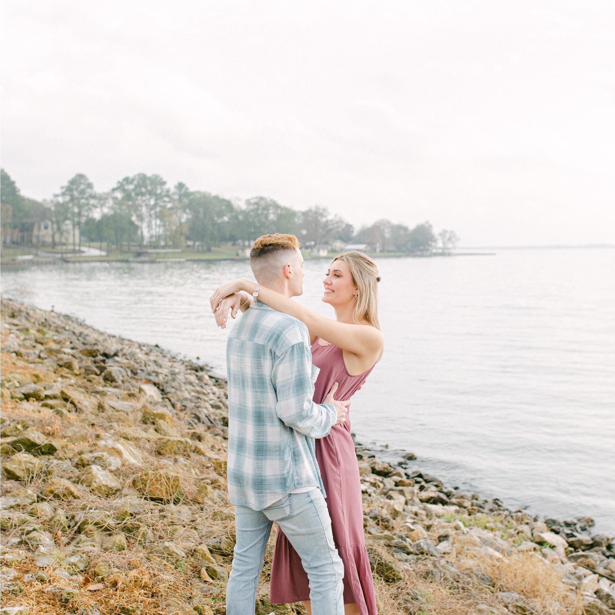 only moments after Tyler went down on one knee and popped the question