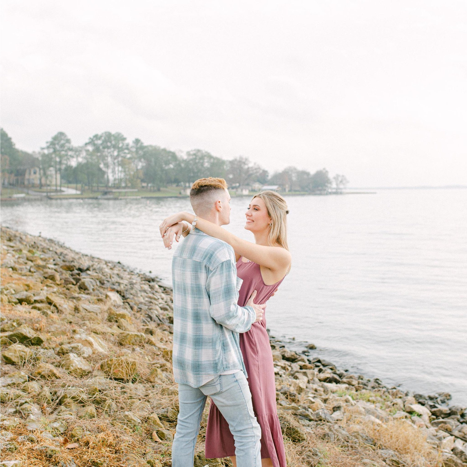 only moments after Tyler went down on one knee and popped the question