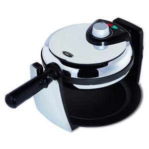Belgian Flip Waffle Maker, Chrome
