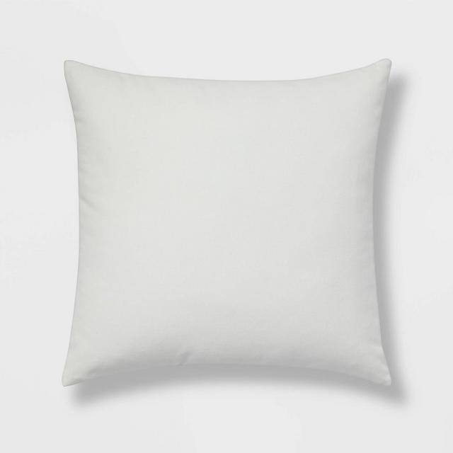 Cotton Velvet Square Throw Pillow White - Room Essentials™