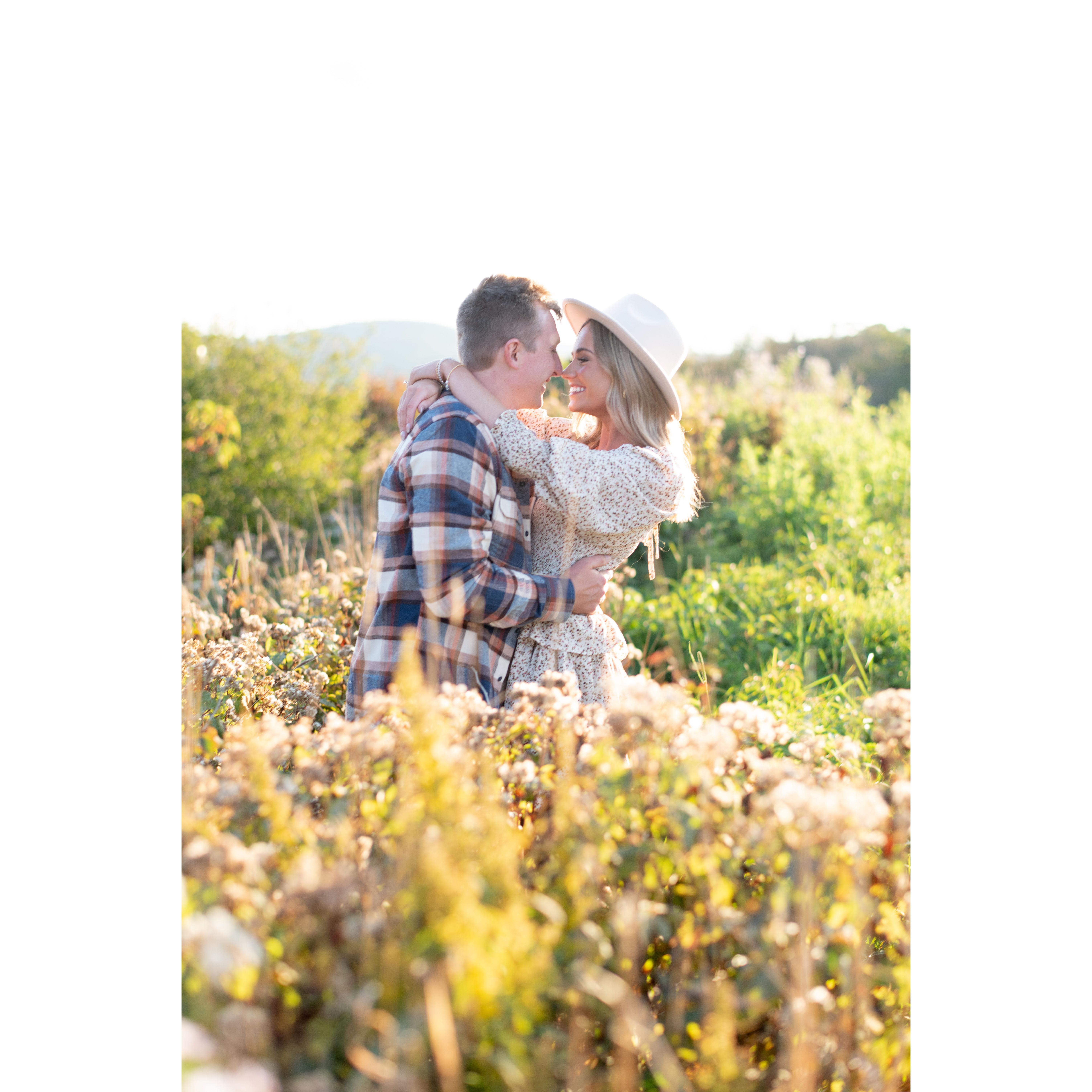 Engagement photoshoot in the Smoky Mountains