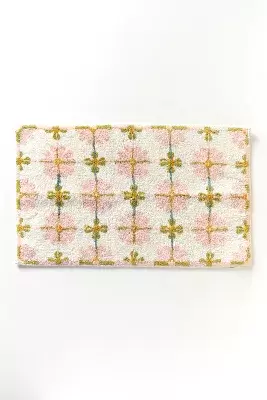 Daisy Tile Bath Mat