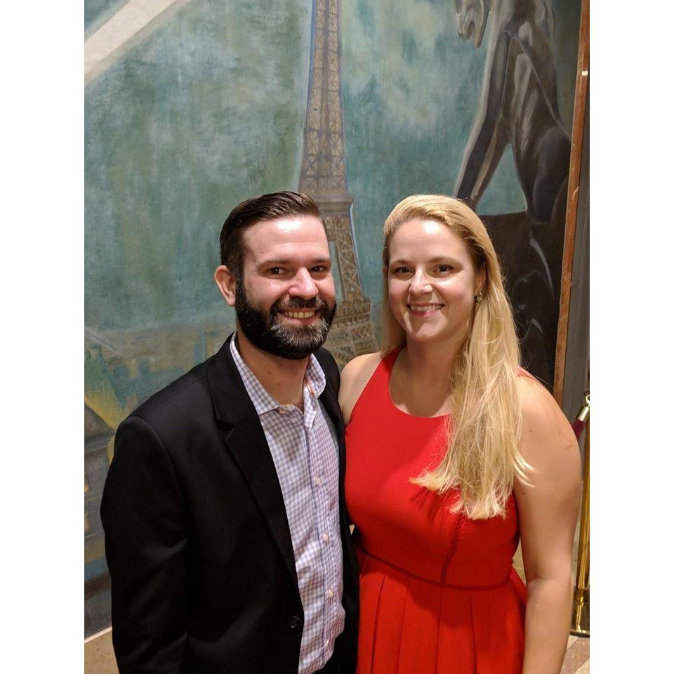 Celebrating our friends' love at a wedding.