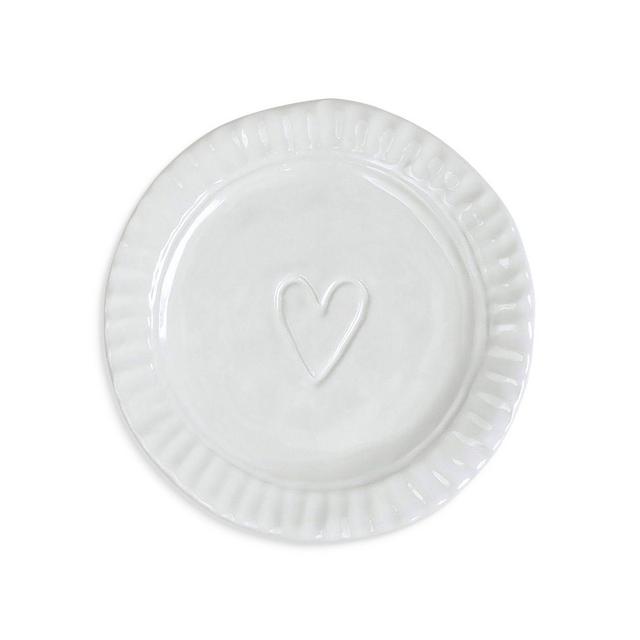 VIETRI Pietra Serena Heart Plate