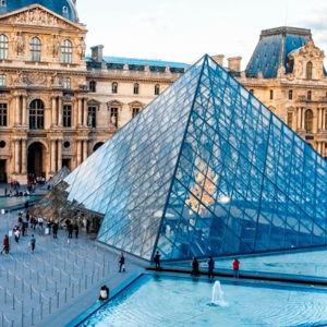 The Louvre Museum on our Honeymoon