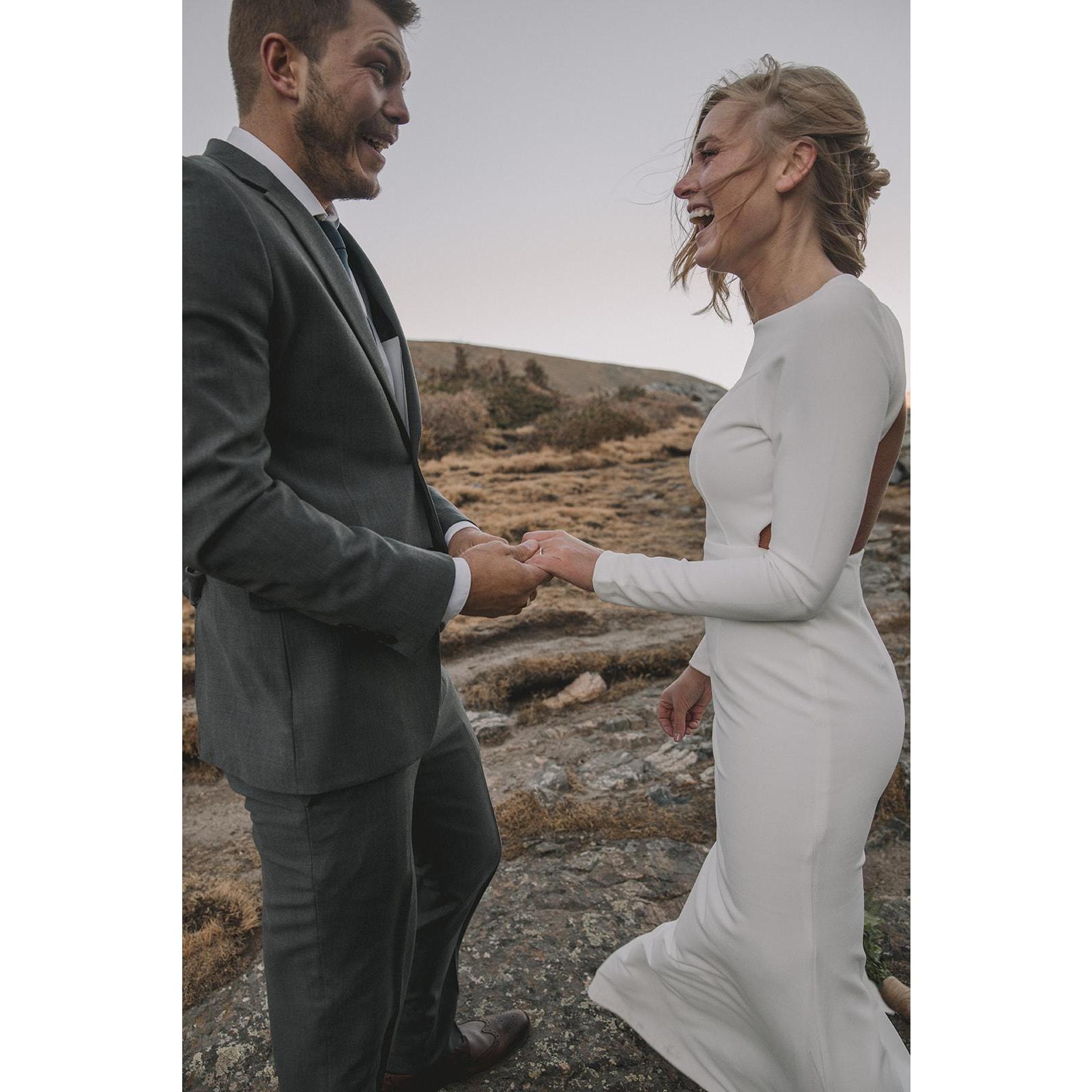 Almost dropped the ring with wind-numbed fingers