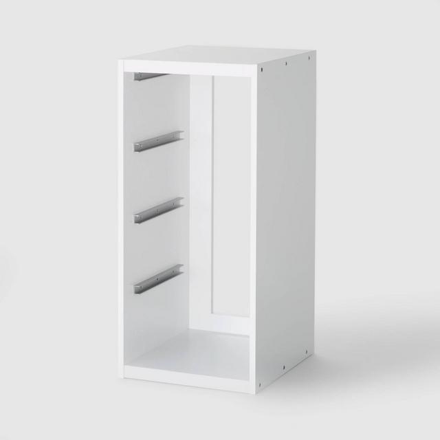 Short Sliding Bin Cube White - Brightroom™
