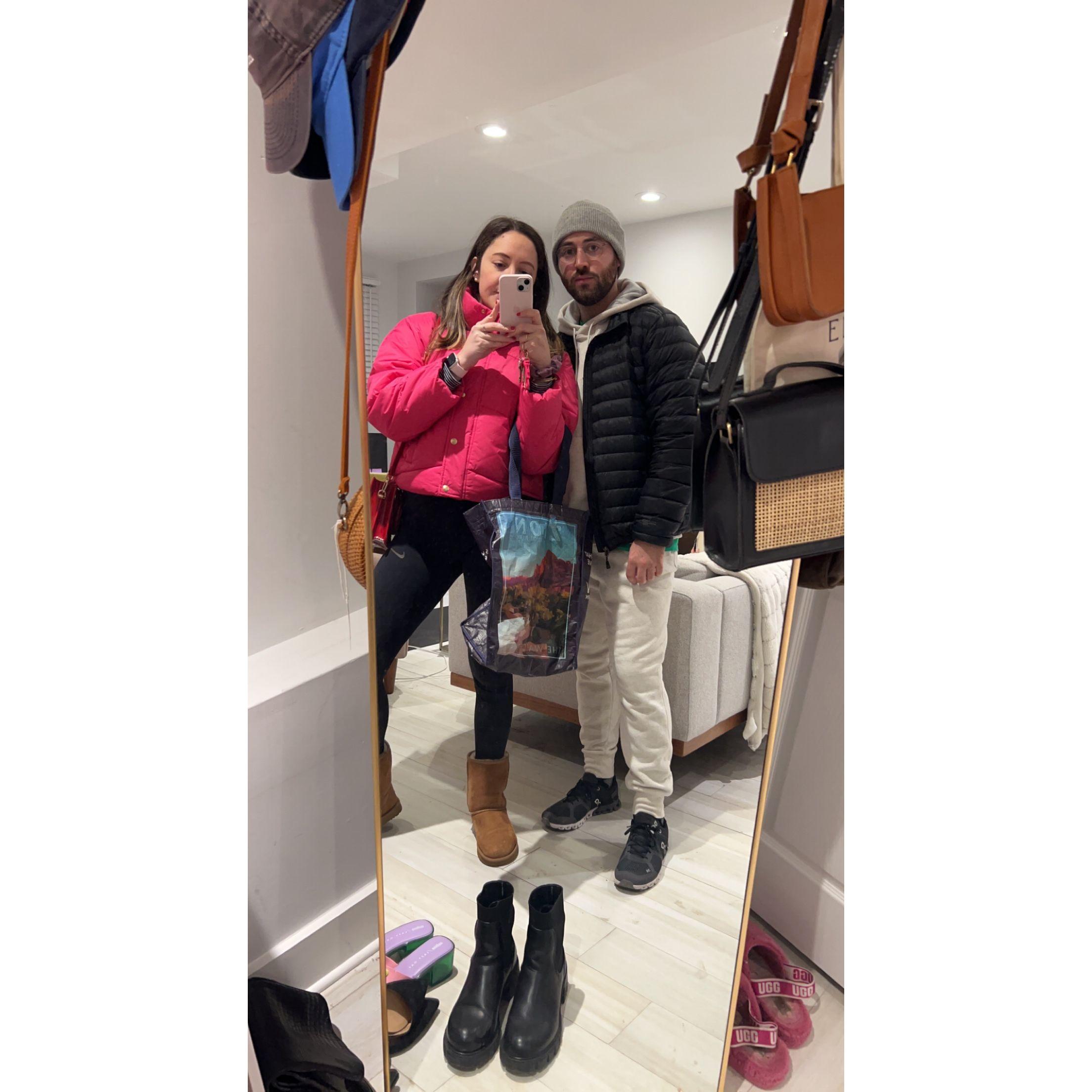 Our first mirror selfie together <3