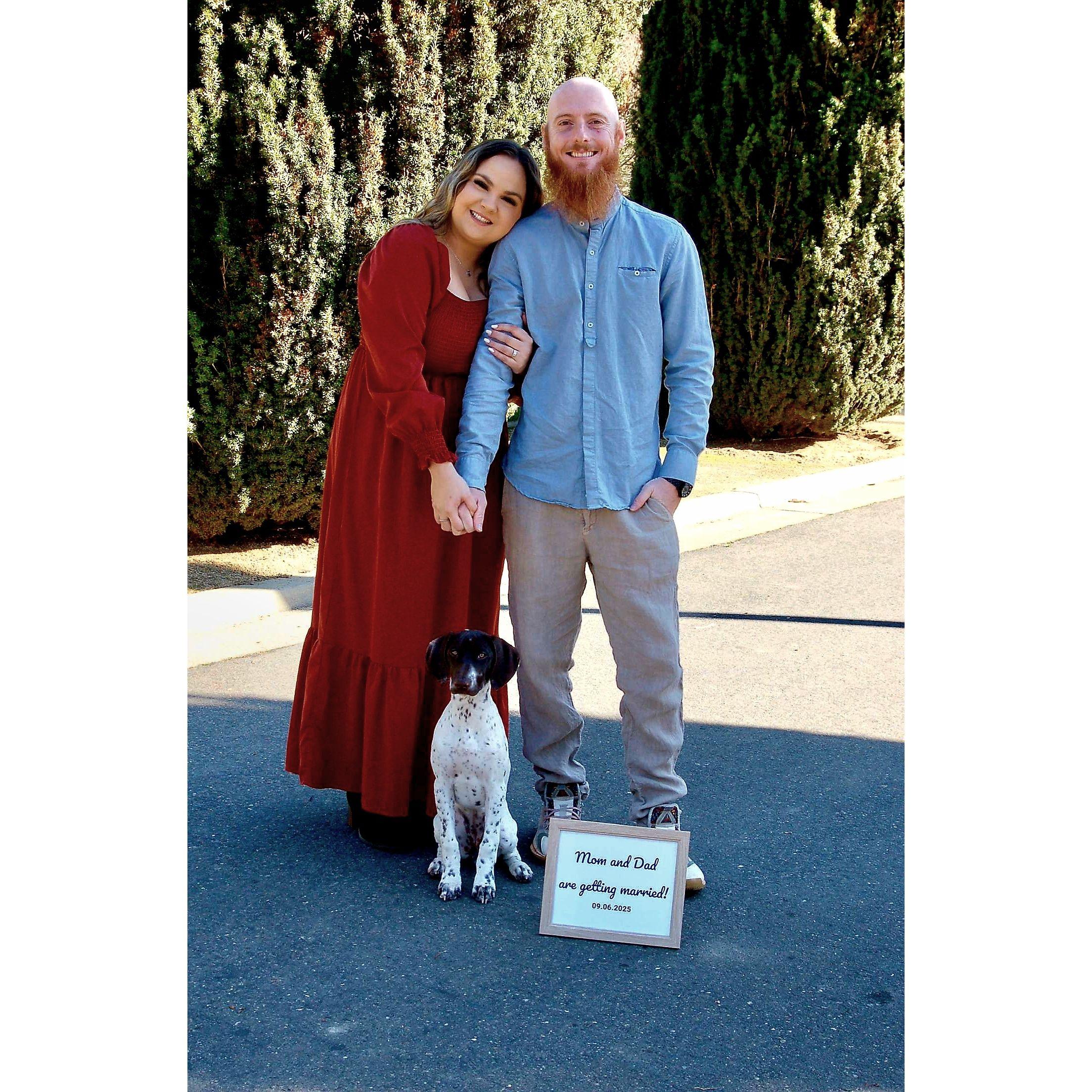 Trevi, our new puppy named after the Trevi Fountain in Rome, says I do too!