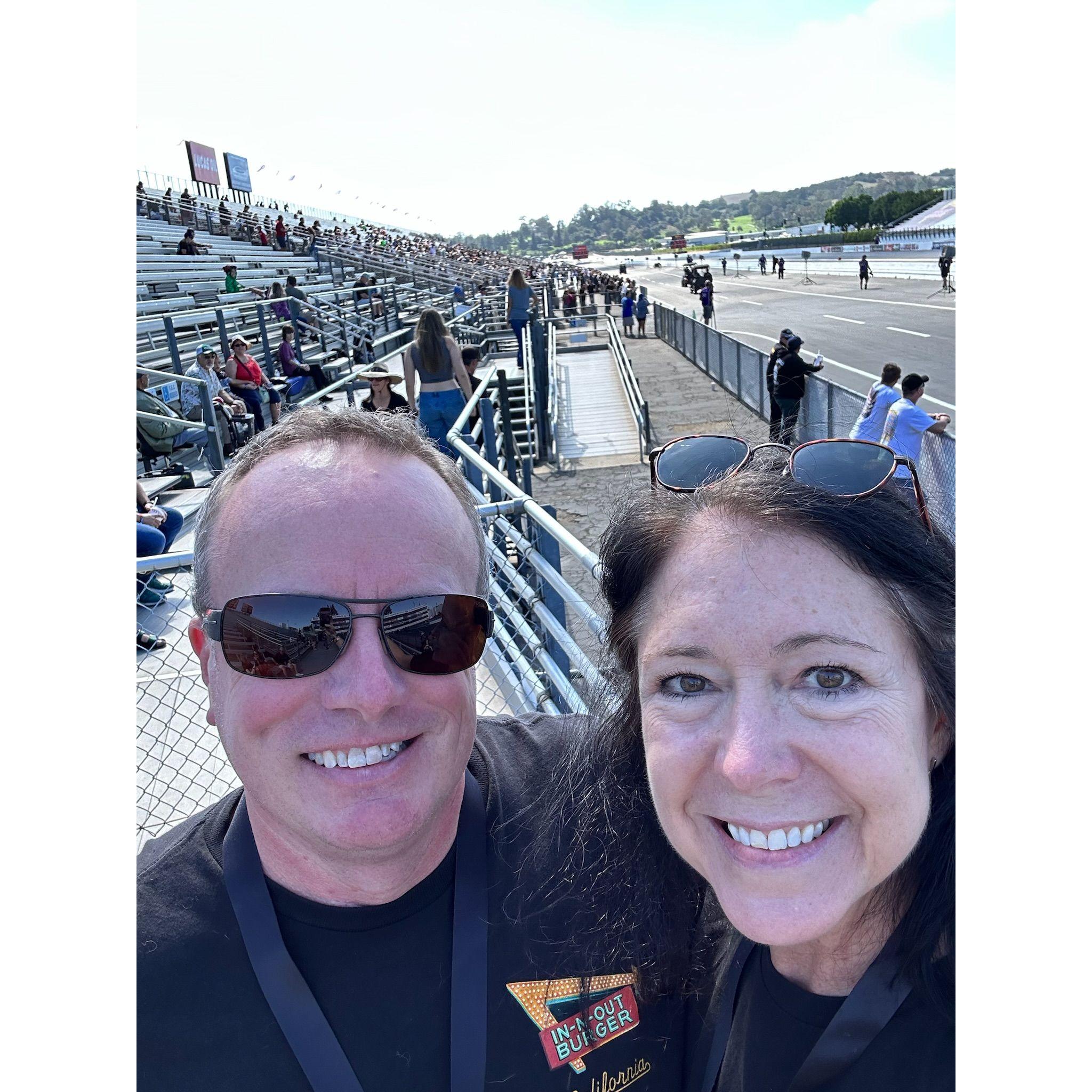 Fun at Pomona Drag strip with In n Out