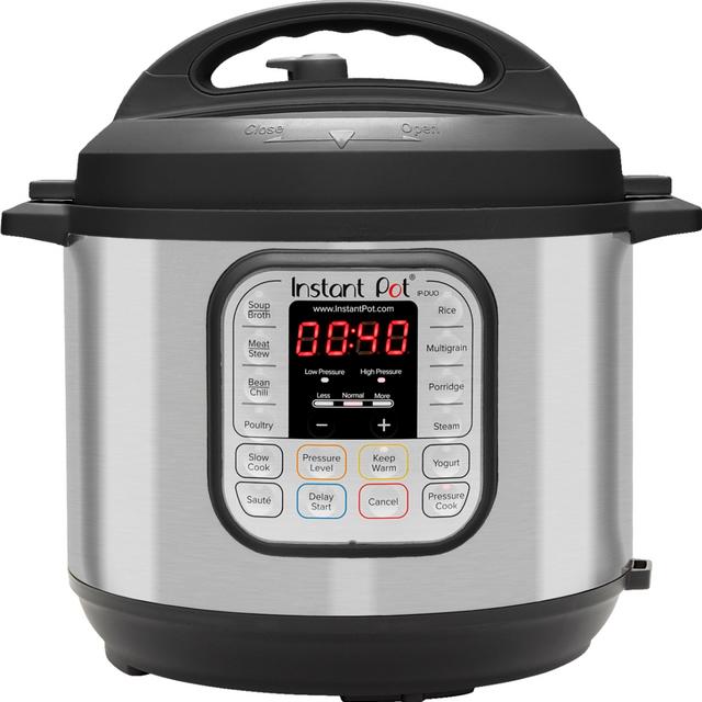 Instant Pot - Duo 6 Quart 7-in-1 Multi-Use Pressure Cooker - brushed stainless steel