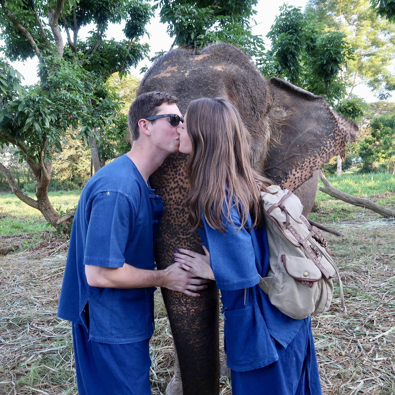 Visiting an elephant sanctuary in Chiang Mai, Thailand
