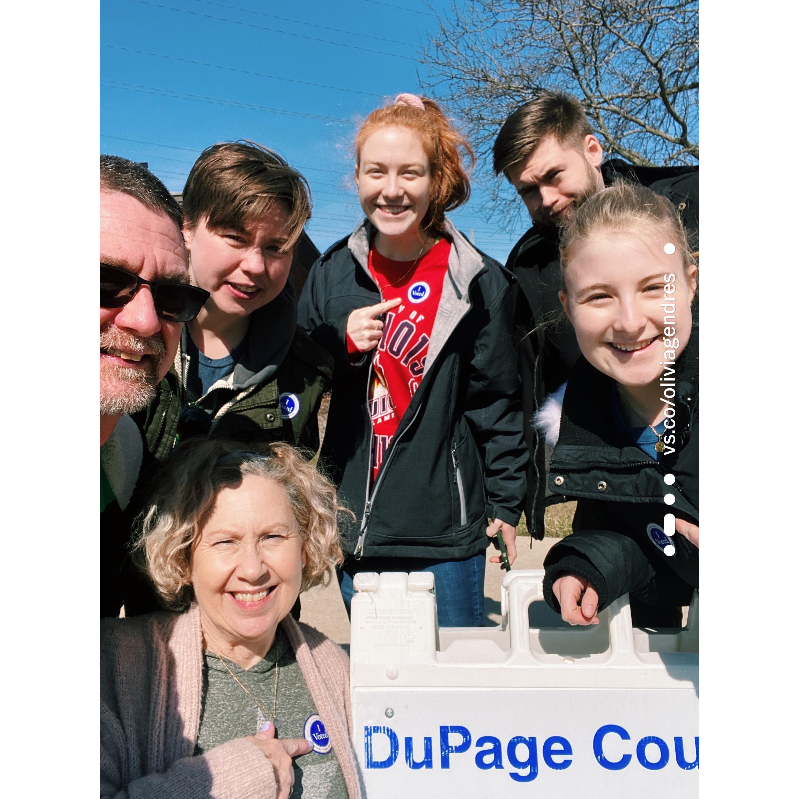 We voted for the first time!