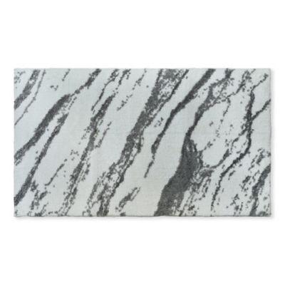 Fashion Granite 24" x 40" Bath Rug in Grey