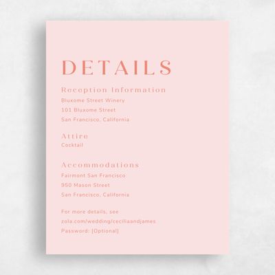 Pink Floral Wedding Enclosure - Tiburon