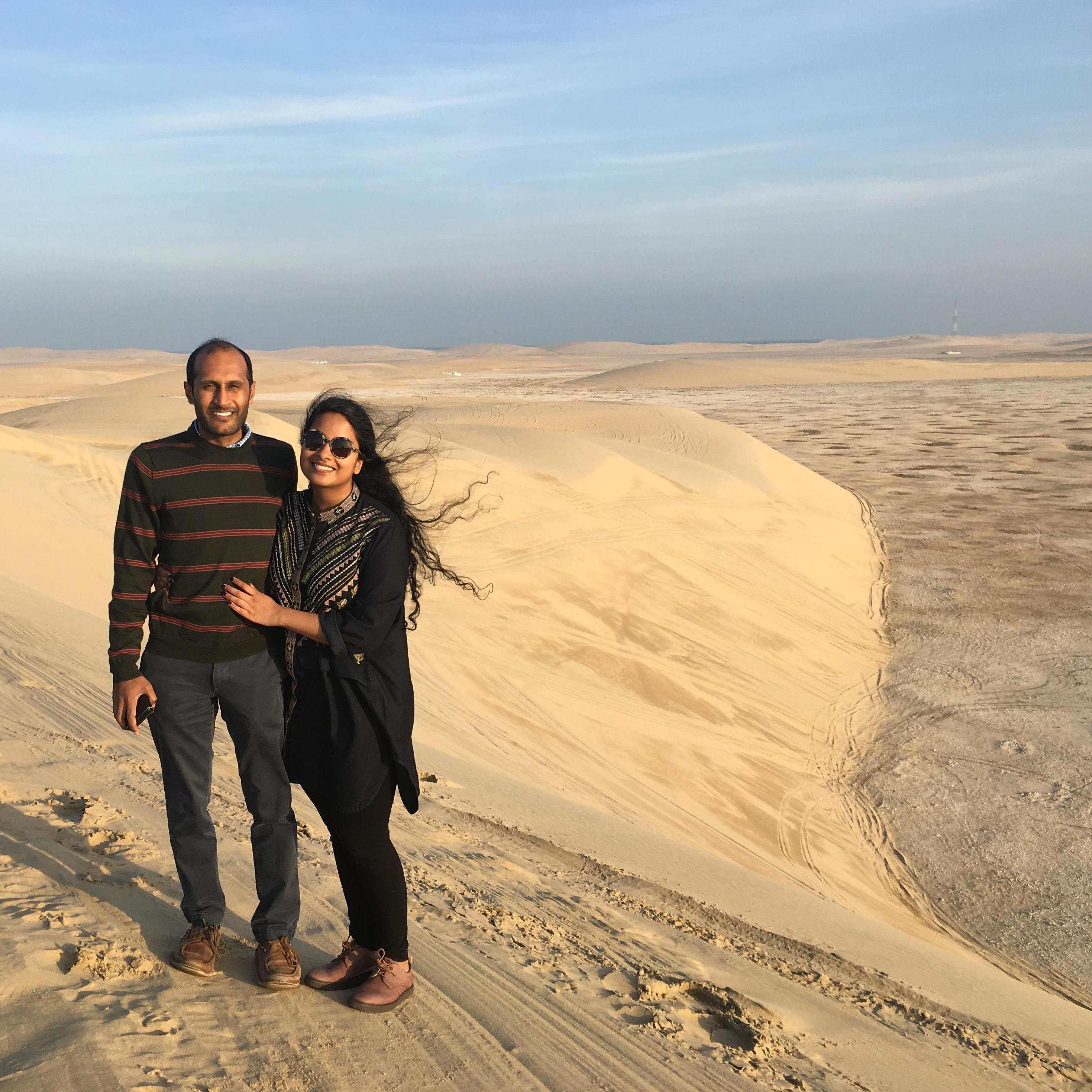 Our favorite travel moment: dune bashing in Qatar.