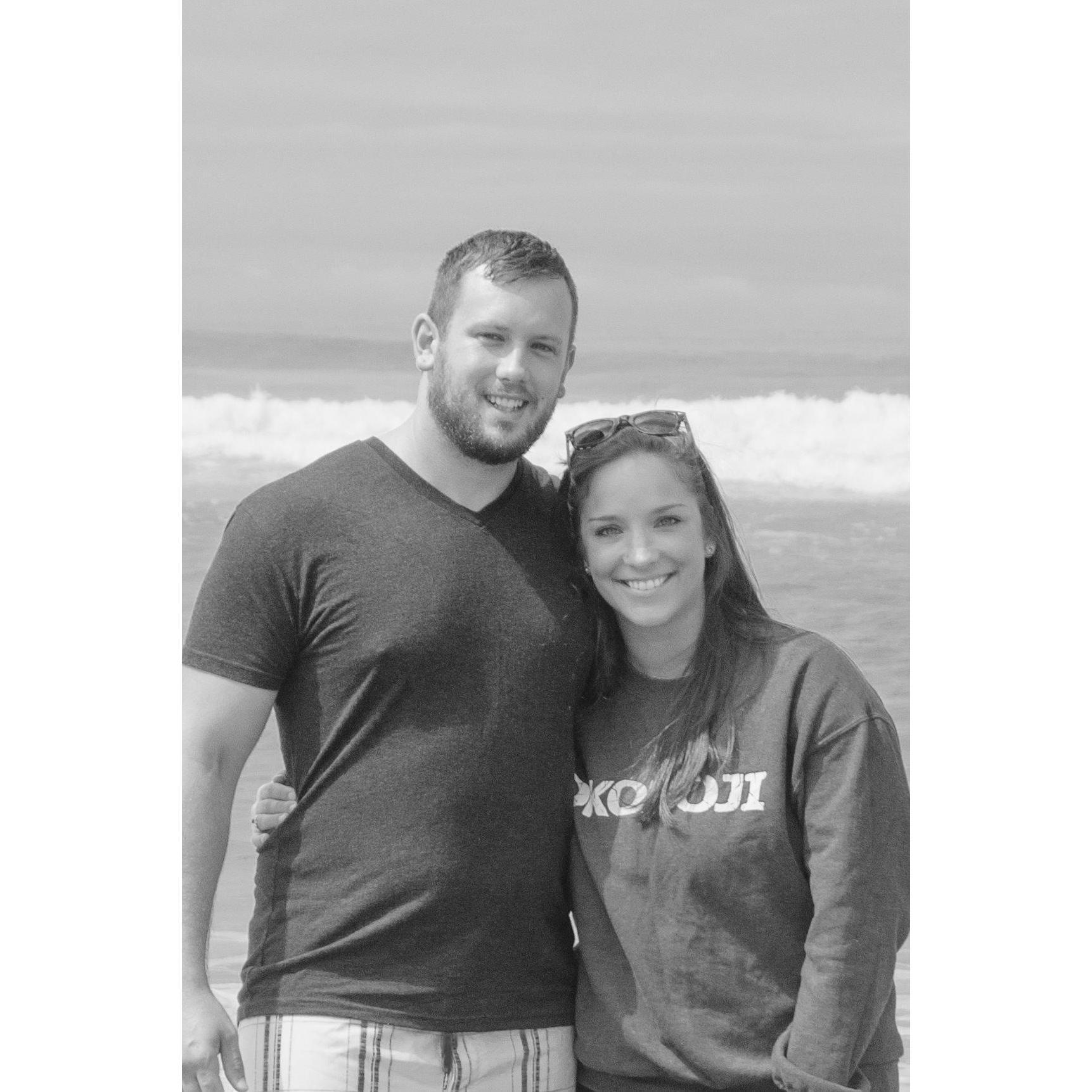 Justis' first trip to Portland when he met my family.  We went on many adventures that week.  This was the beach!