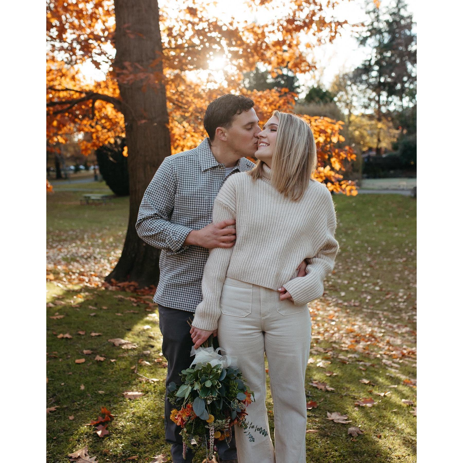 When we eloped in Tacoma, WA. 11/16/2023