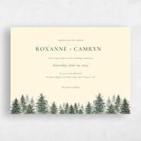 Beige Wedding Invitation - Kelton Landscape