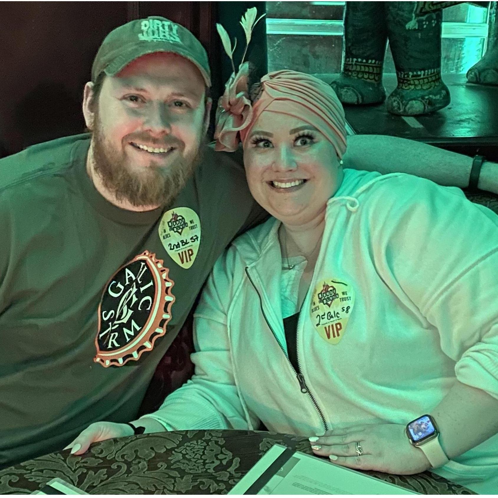 Celebrating our 1 year anniversary in Chicago by being VIP at a concert of Kris’s favorite band, Gaelic Storm