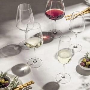 White wine glasses