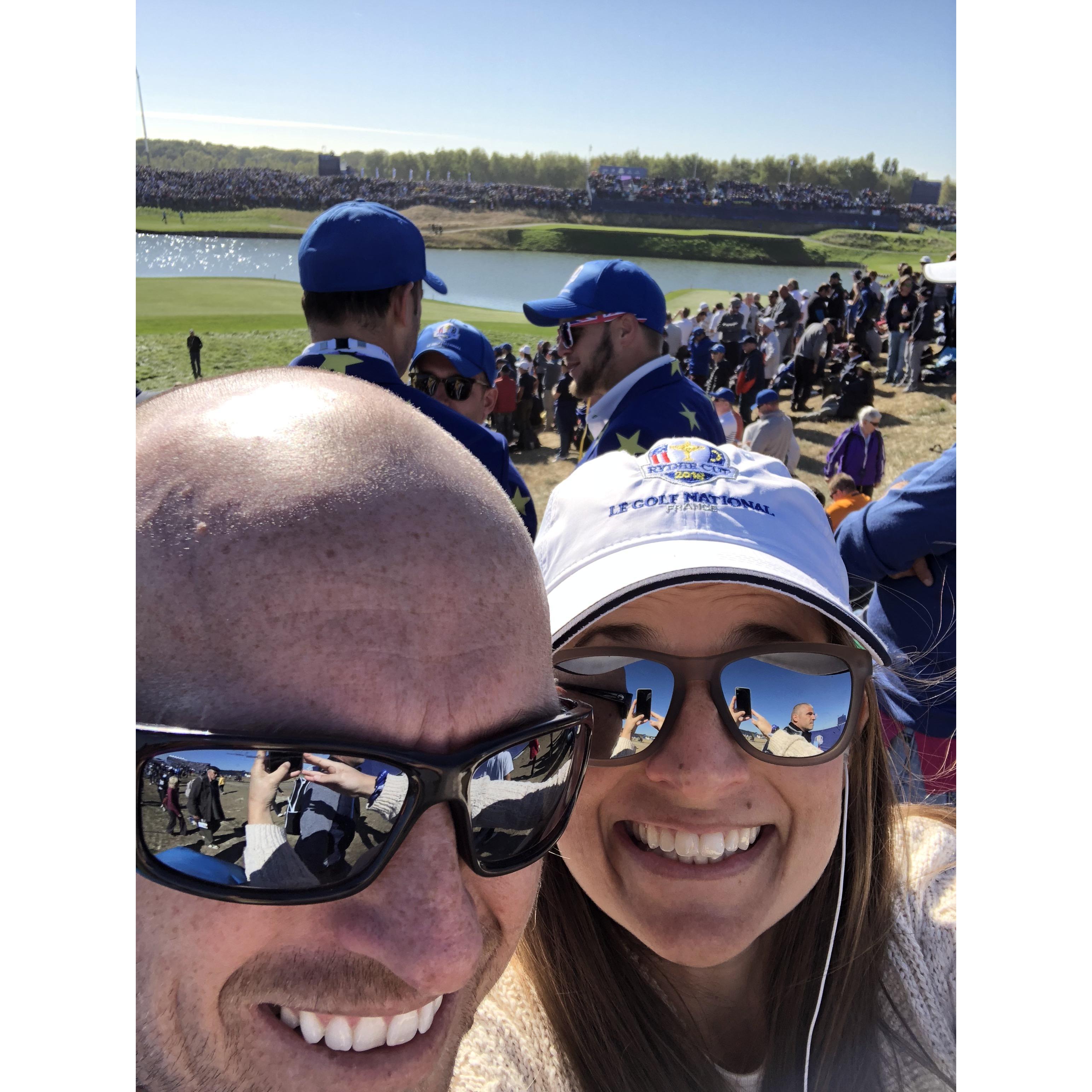 Ryder Cup 2018. Note to everyone: Bradley does like to travel internationally when there is 1) golf, 2) serious grass to be mowed and 3) miles and miles of famous gardens!