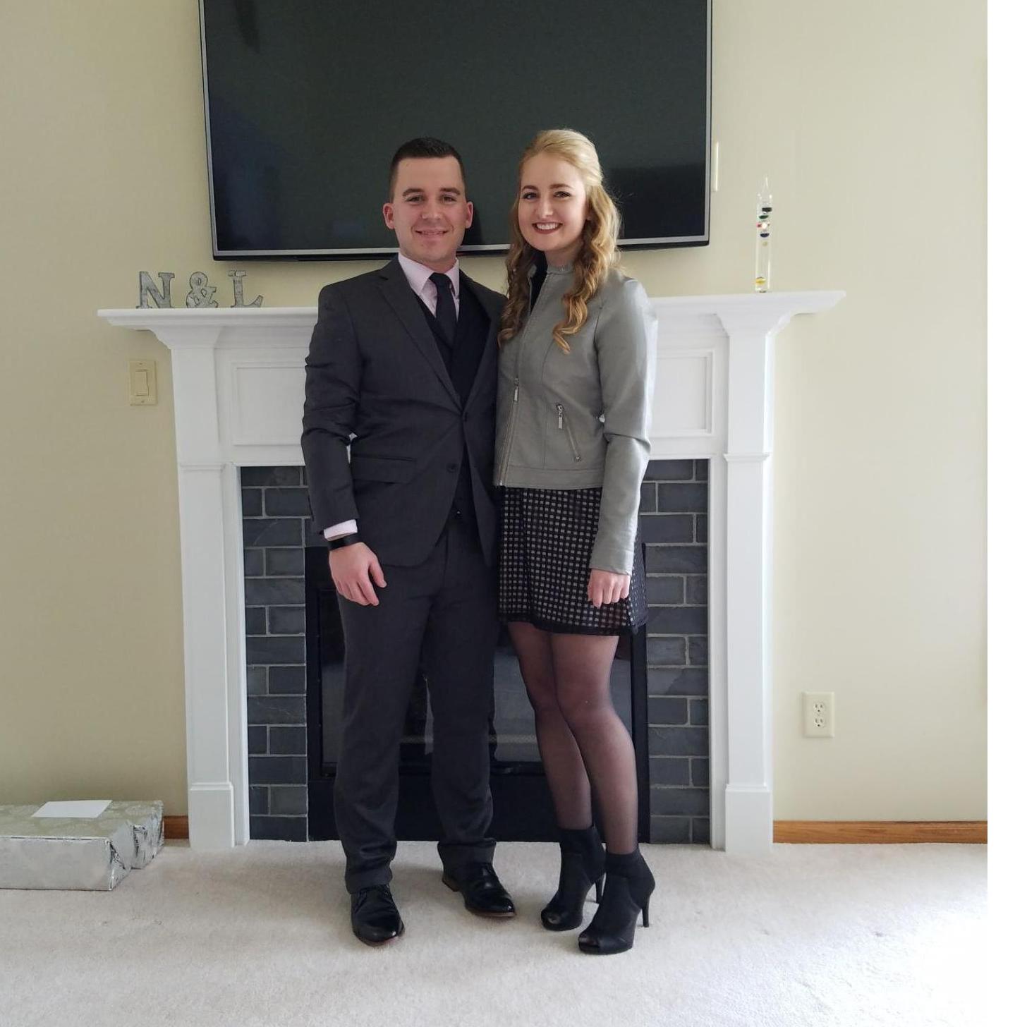 Our first wedding attended together (congrats Chad and Miranda!) 3/6/2018