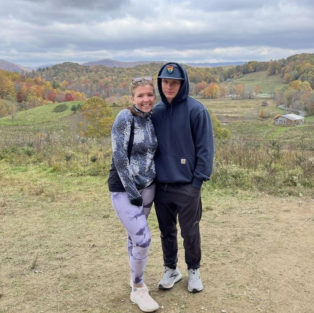 Creeper biking trail - we were freezing and both of us were sick!
