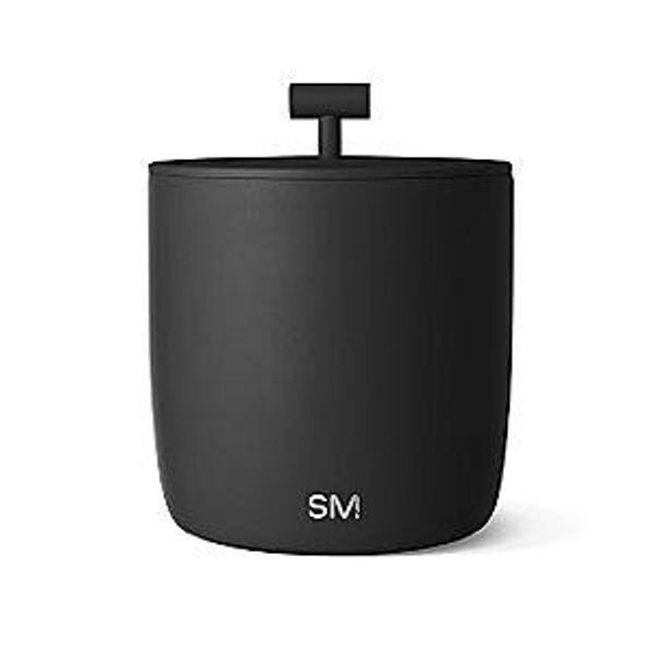 Simple Modern Vacuum Insulated Ice Bucket with Lid and Scoop | for Cocktail, Champagne, Wine, Beer, & Hosting | Stainless Steel 100oz Capacity for Large Parties | Rocks Collection | Midnight Black
