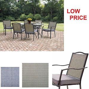 Details about 7 Piece Patio Dining Set Chairs Garden Outdoor Furniture BackYard Modern Set