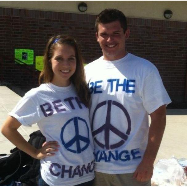 World Peace Day - Nate & I were both in Mr. Rio's Human Rights class.