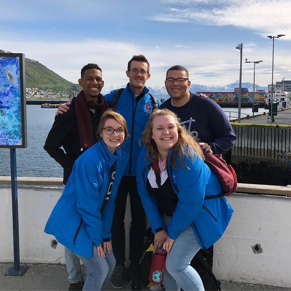 Hannah with her amazing teammates in Tromsø, Norway during Hands On.