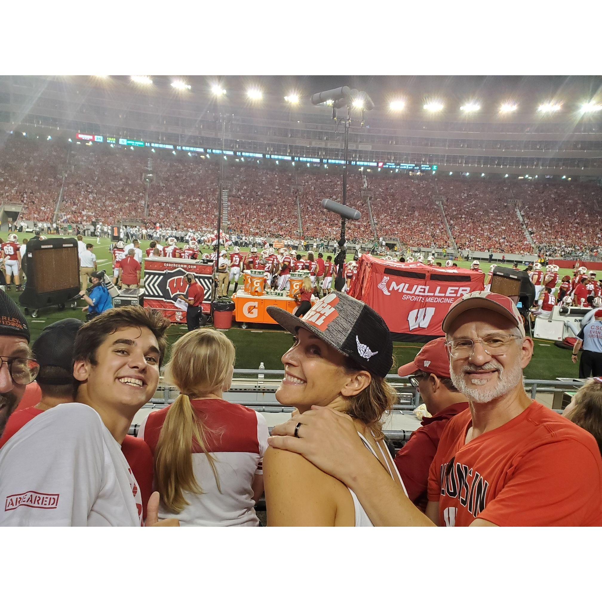 Watching the Badgers at the Rose Bowl - 2019