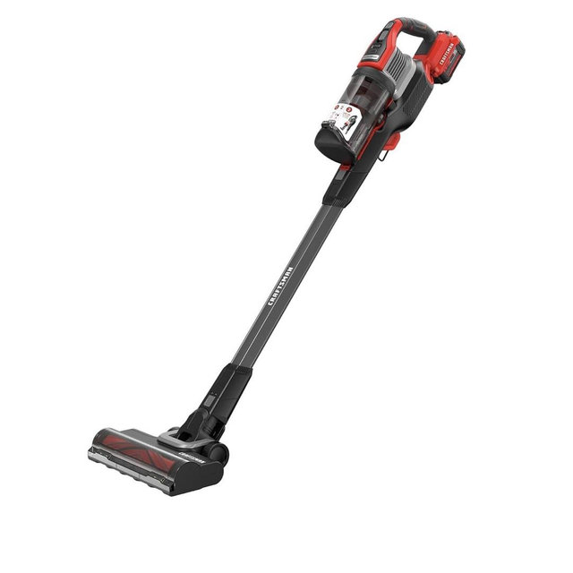 CRAFTSMAN V20 Stick Vacuum Cordless Rechargeable,3 Speed, Lightweight, Powerful Suction, Brushless, Extended Runtime, Battery and Charger Included (CMCVS501M1)