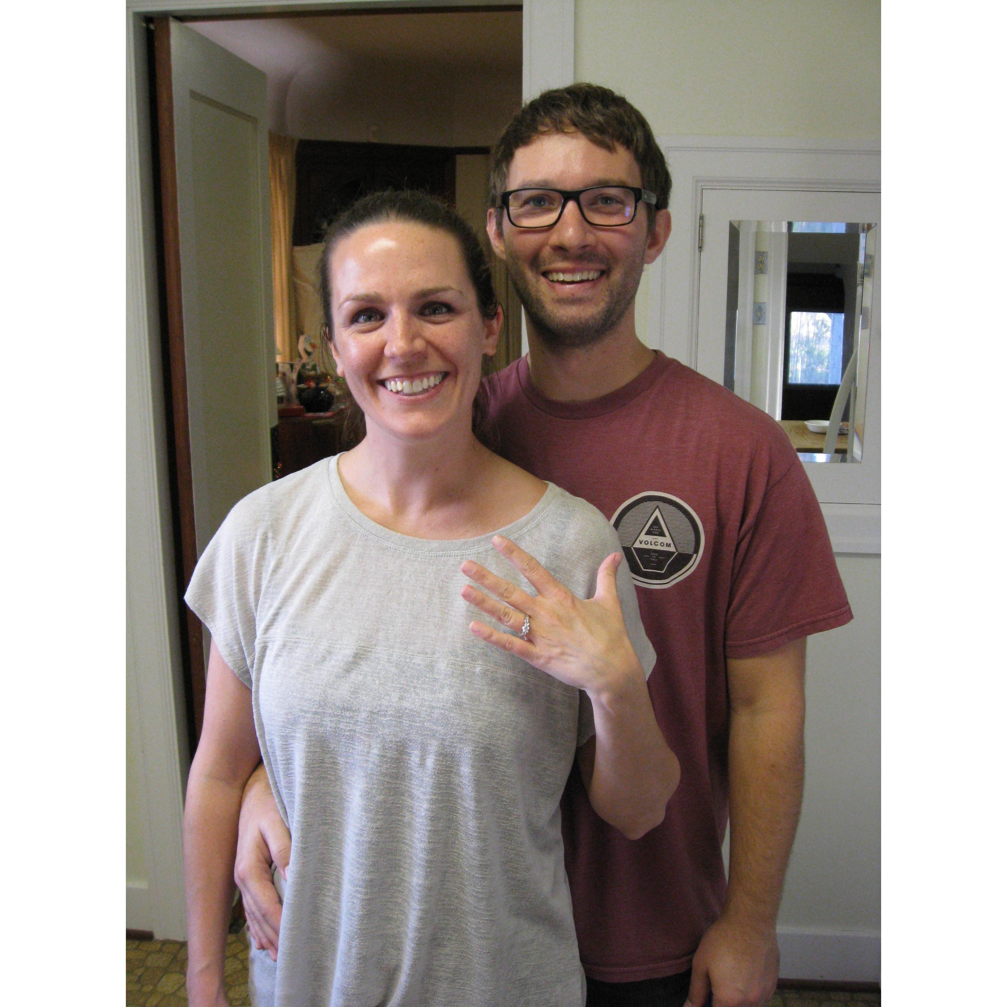 The day we became engaged. December 2016.