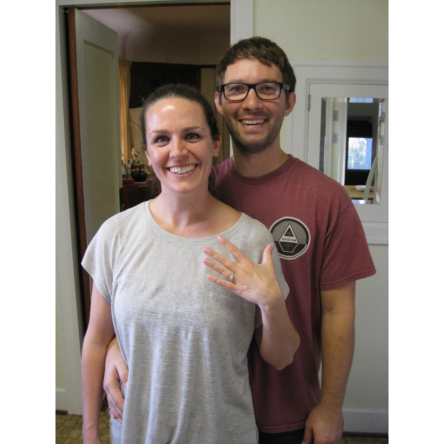 The day we became engaged. December 2016.