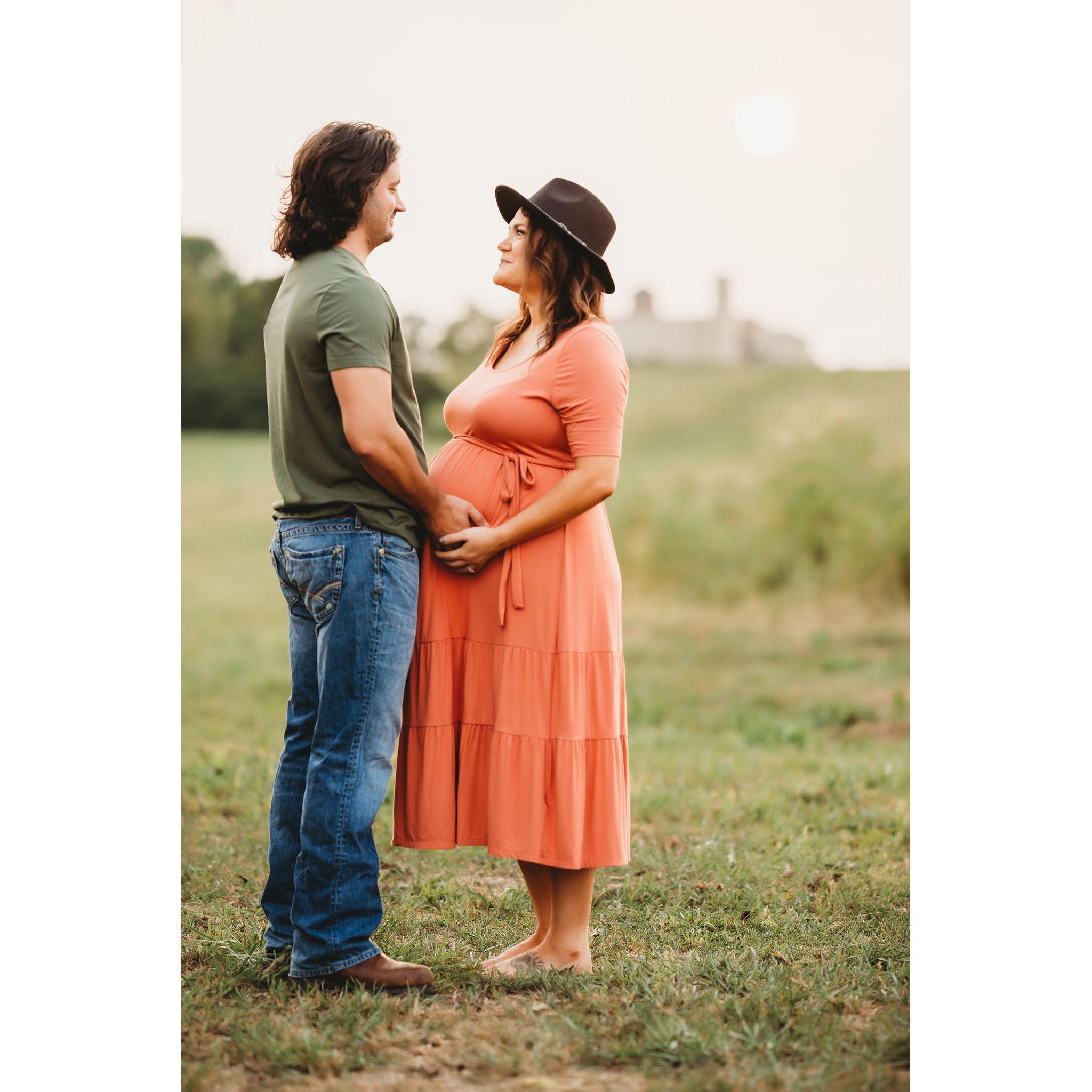 Expecting our sweet Maisy who completed our family!
