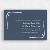Blue Wedding Invitation - Providence Corner