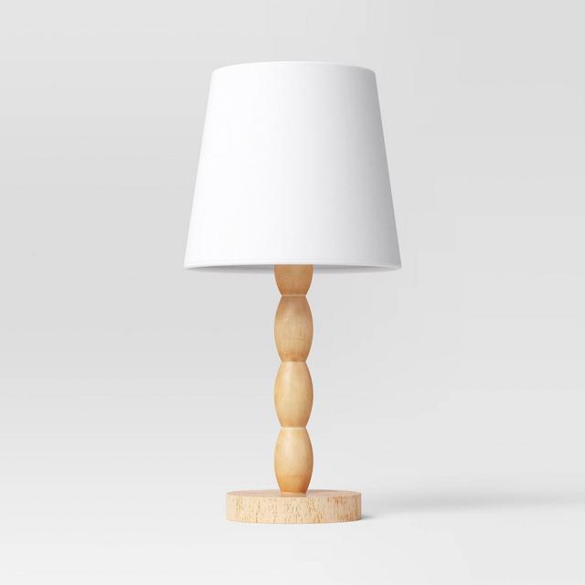 Turned Wood Stick Lamp Brown - Room Essentials™