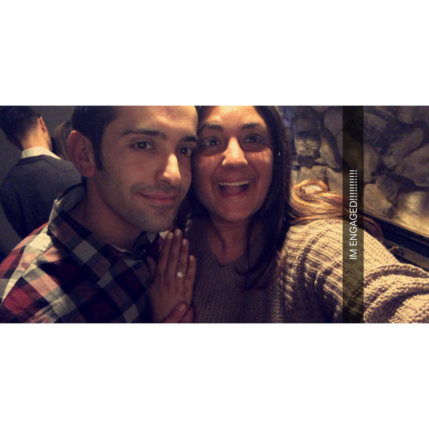 The day we got Engaged! Christmas 2017