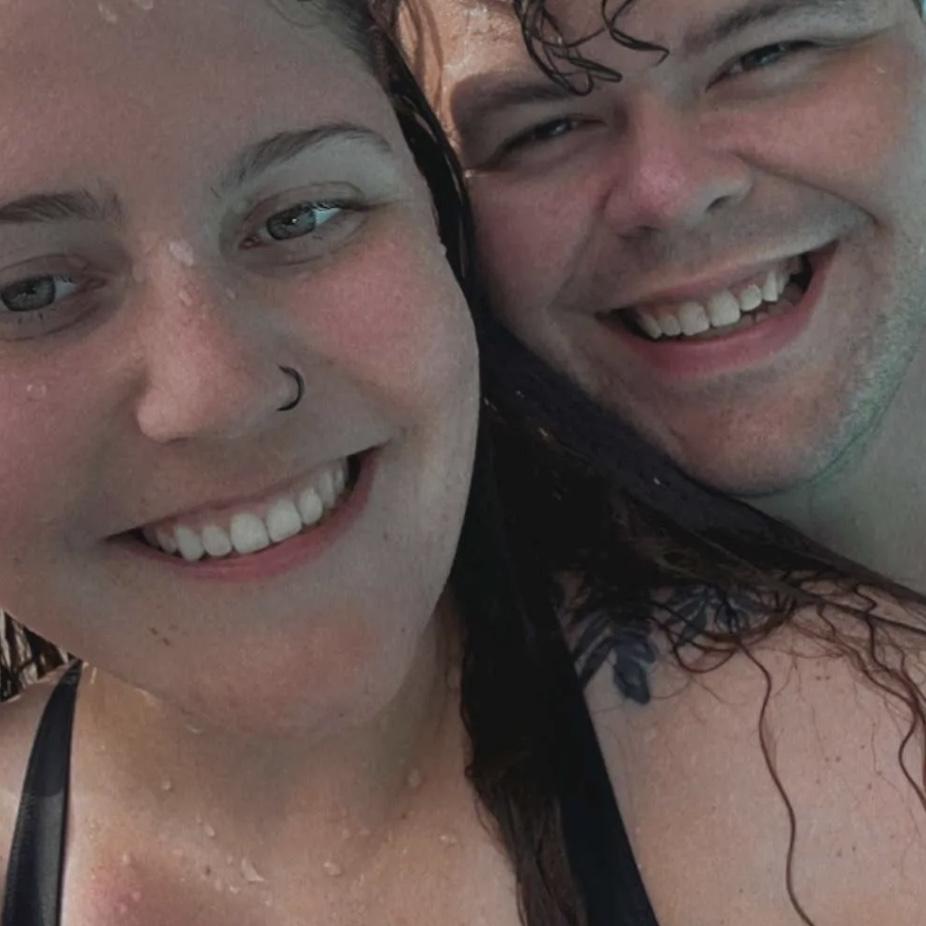 Our first “official” photo together, after knowing each other for a year. I remember telling my mom shortly before this day that I was afraid that I loved him 🥹