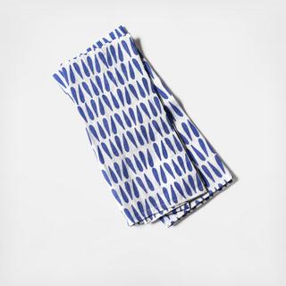 Iris Blue Drop Kitchen Towel, Set of 2