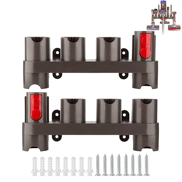 Docking Station Accessory Holder Attachments Organizer for Dyson V15 V7 V8 V10 V11 SV10 SV11 Vacuum Cleaner (2 Pack, 10 Storage Adapters)