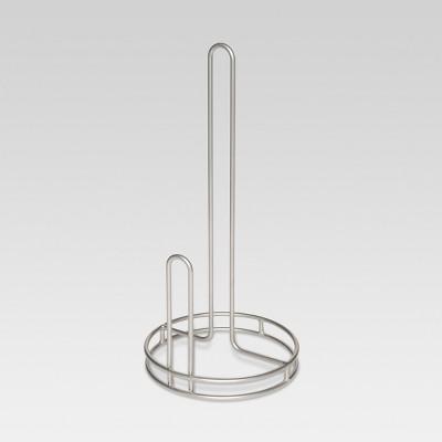 Steel Wire Paper Towel Holder - Powder Coated Nickel Finish - Threshold™