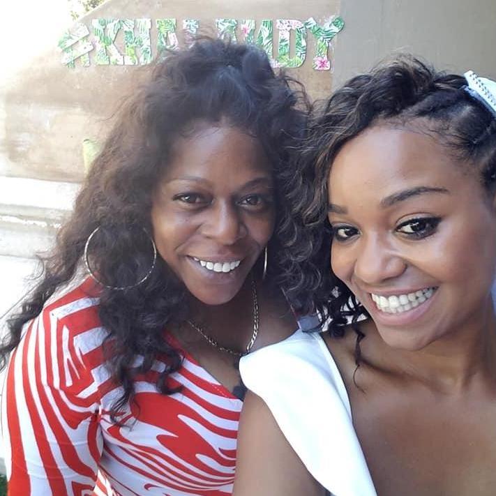 So happy to see my Auntie make it to my bridal shower..